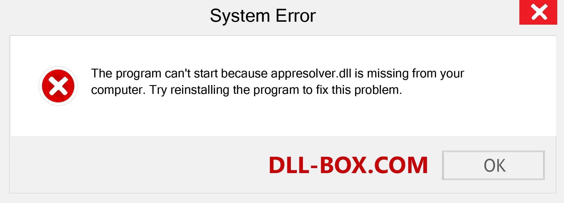  appresolver.dll file is missing?. Download for Windows 7, 8, 10 - Fix  appresolver dll Missing Error on Windows, photos, images